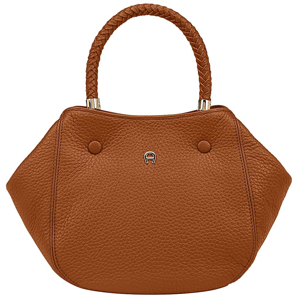 AIGNER CARRÉ SOFT HANDTASCHE S - BRAUN
