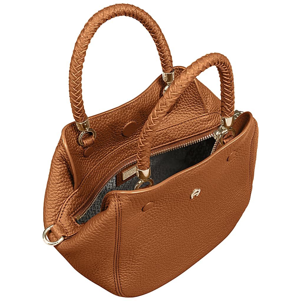 AIGNER CARRÉ SOFT HANDTASCHE S - BRAUN