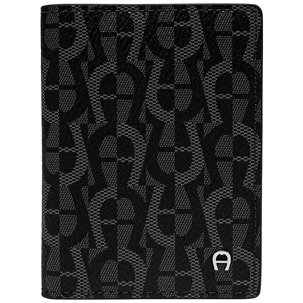 AIGNER ICON KARTENETUI - SCHWARZ