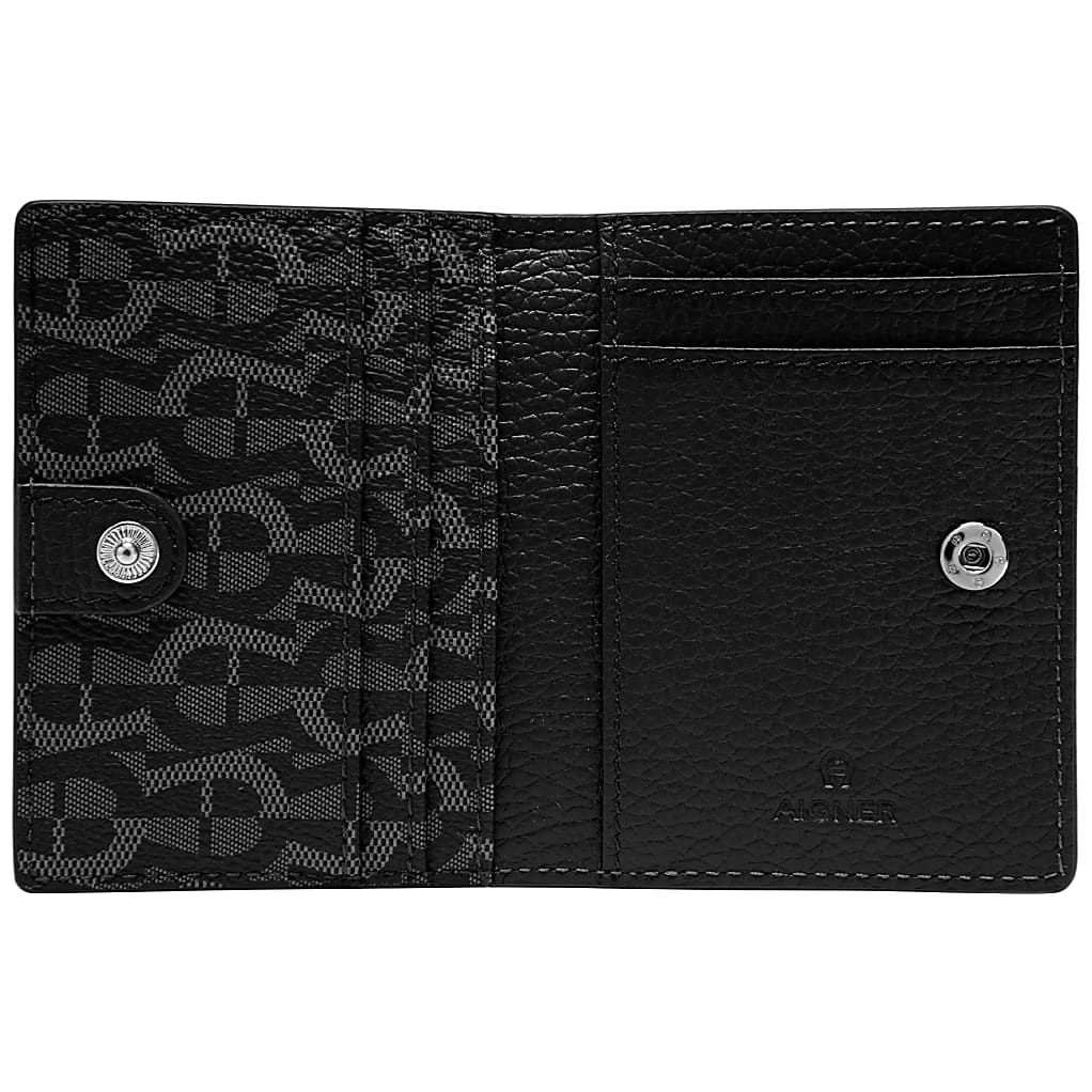 AIGNER ICON KARTENETUI - SCHWARZ