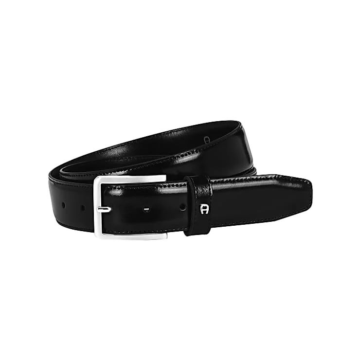 AIGNER BUSINESS GÜRTEL 3,5 CM - SCHWARZ