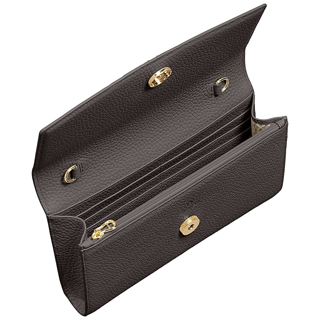 AIGNER PORTEMONNAIE MIT SCHULTERRIEMEN - GRAU