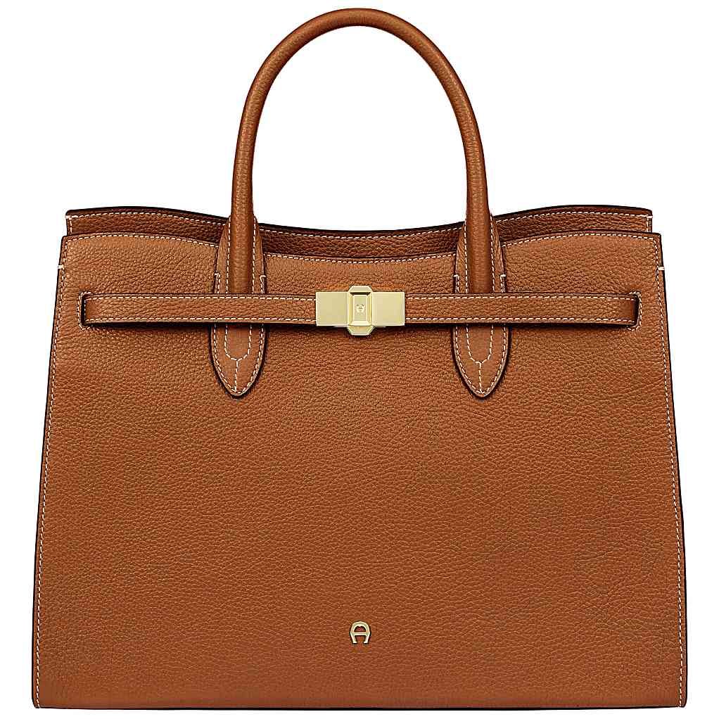 AIGNER FARAH HANDTASCHE L - BRAUN
