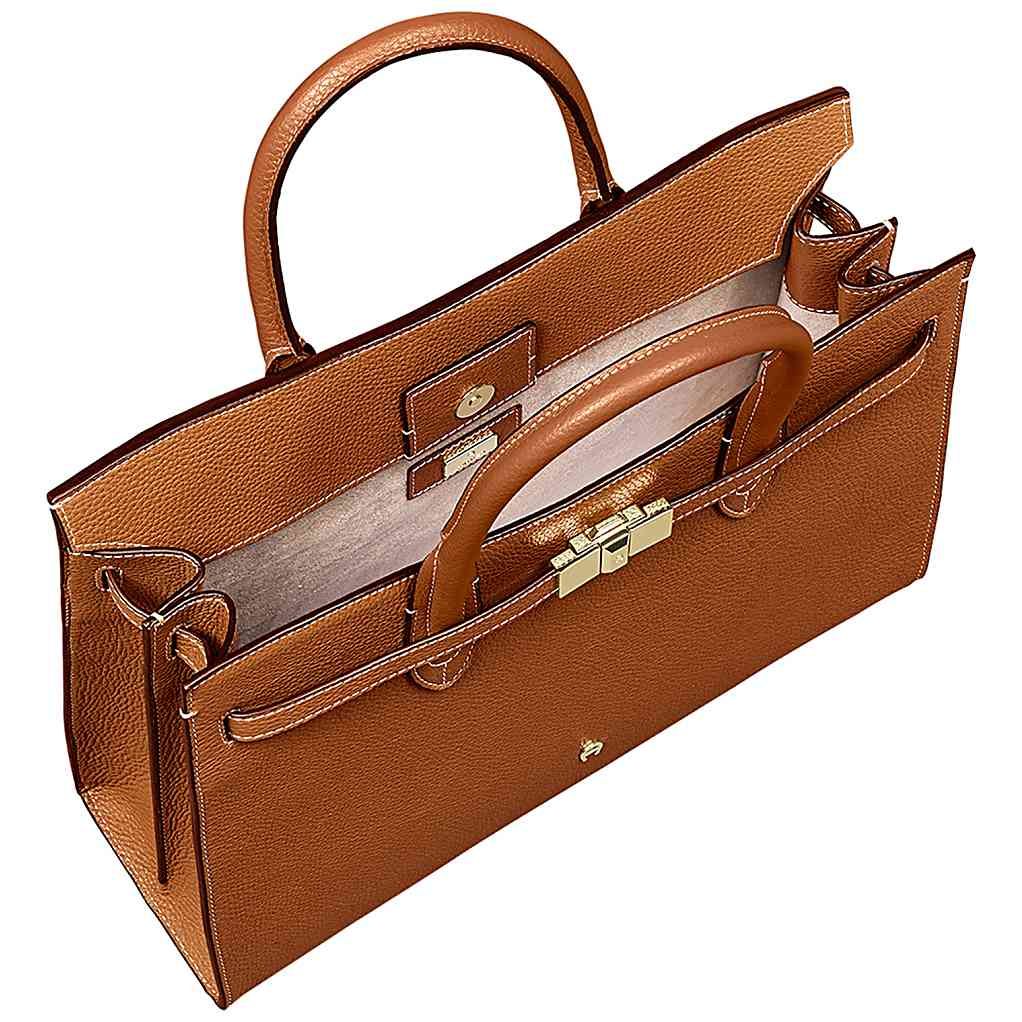 AIGNER FARAH HANDTASCHE L - BRAUN