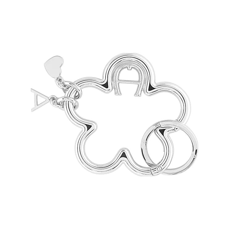 AIGNER FASHION SCHLÜSSELANHÄNGER FLOWER - SILBER