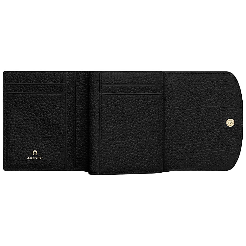 AIGNER CARRÉ SOFT GELDBÖRSE - SCHWARZ
