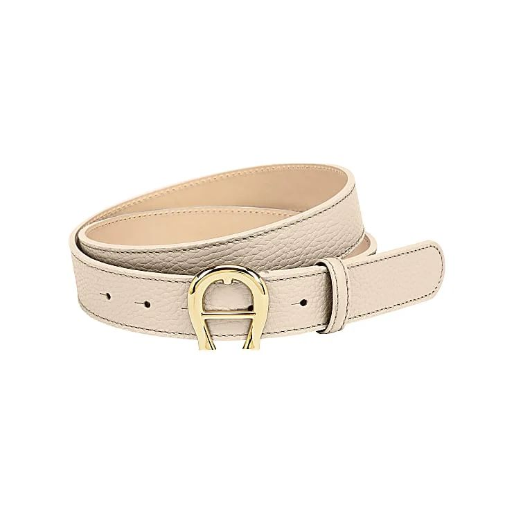 AIGNER LOGO GÜRTEL 3 CM - WEIß