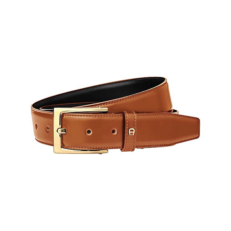 AIGNER BUSINESS GÜRTEL 3,5 CM - BRAUN