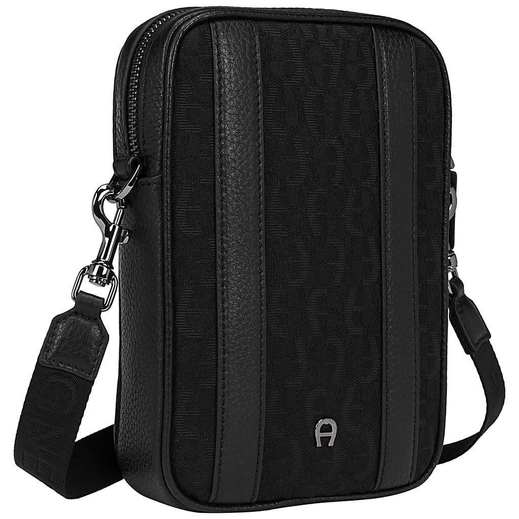 AIGNER DIEGO UMHÄNGETASCHE LOGO XS - SCHWARZ