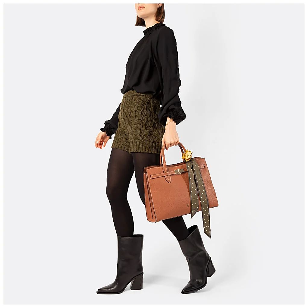 AIGNER FARAH HANDTASCHE L - BRAUN