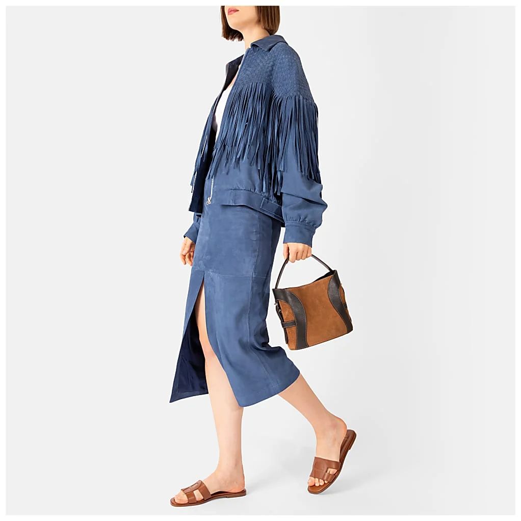 AIGNER DEBORAH SUEDE BEUTELTASCHE S - BEIGE