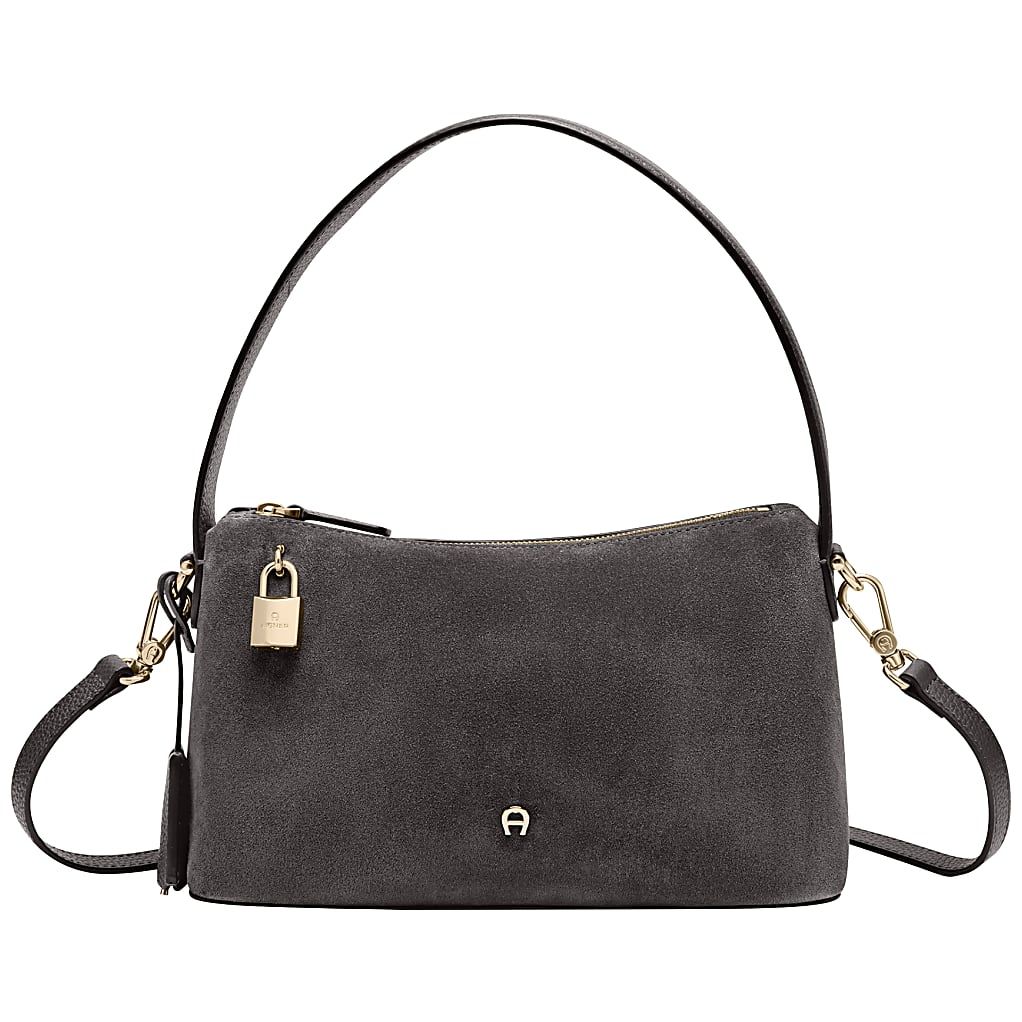 AIGNER DELIA SUEDE BEUTEL S - GRAU