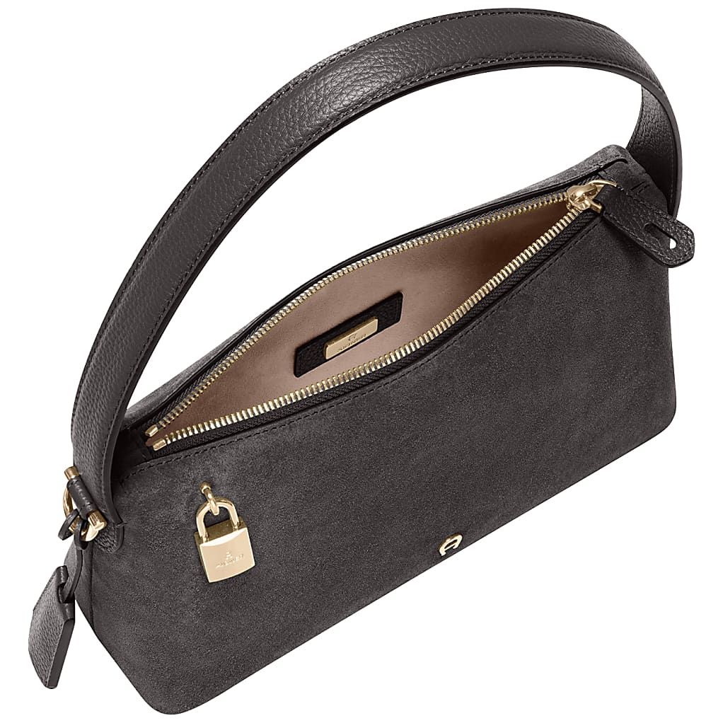 AIGNER DELIA SUEDE BEUTEL S - GRAU