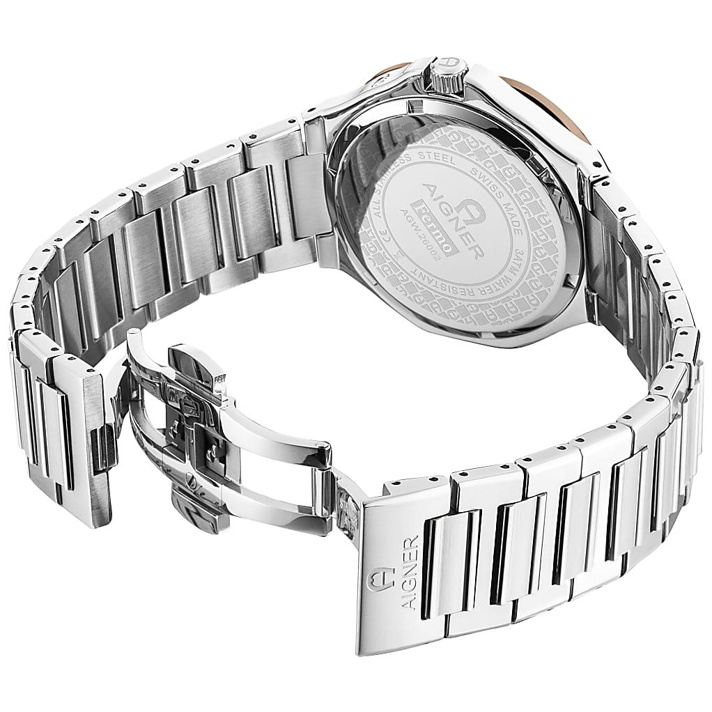 AIGNER HERRENUHR FERMO SILBER - BLAU