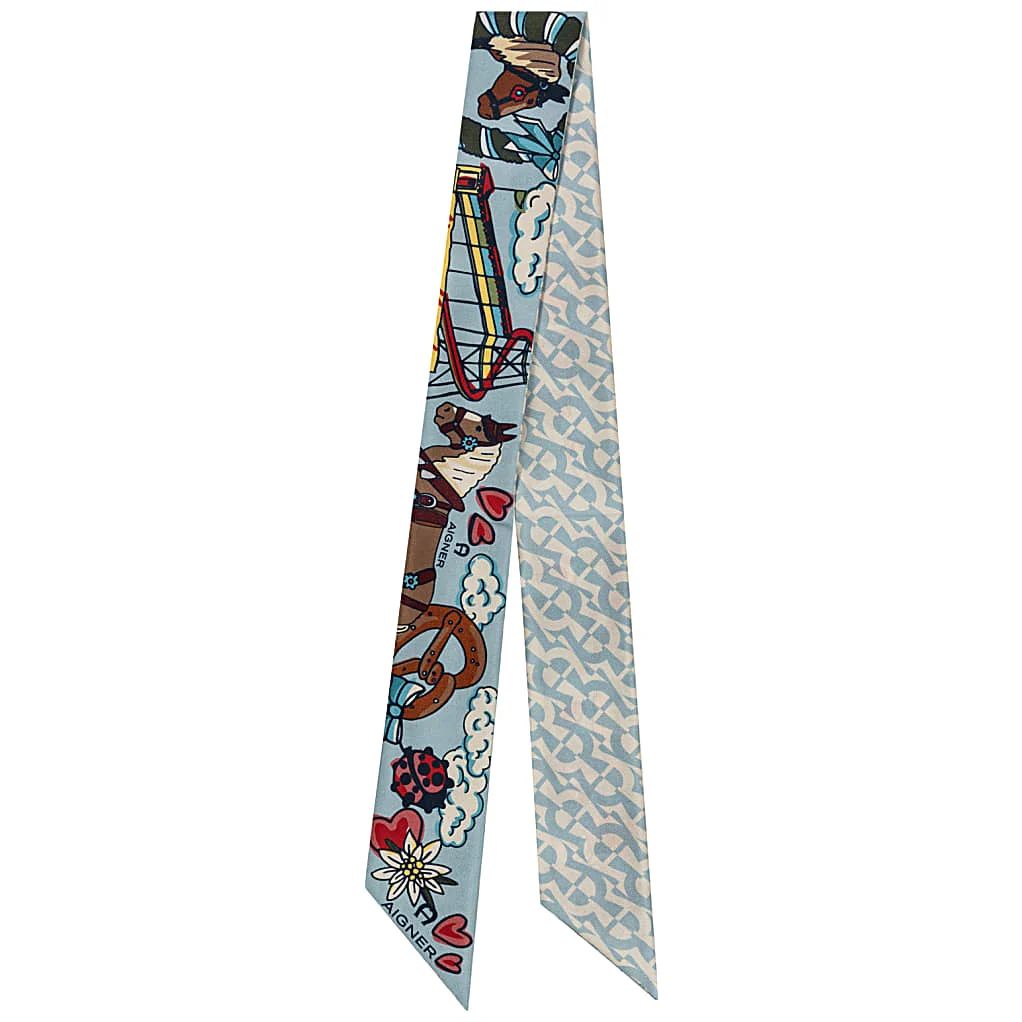 AIGNER SEASONAL BANDANA - BLAU