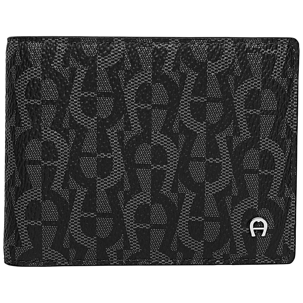AIGNER PORTEMONNAIE LOGO - SCHWARZ