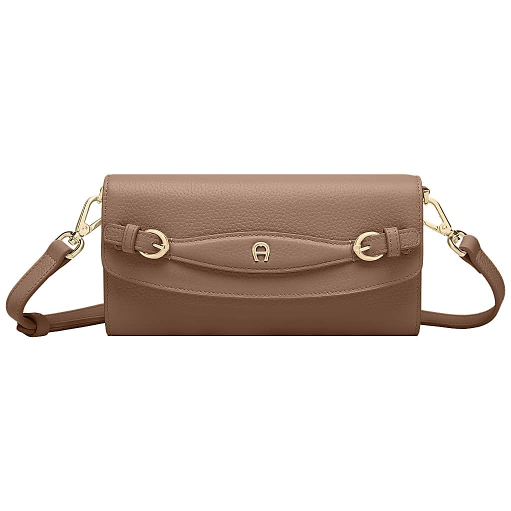 AIGNER CAVALLO WALLET ON CHAIN - BEIGE