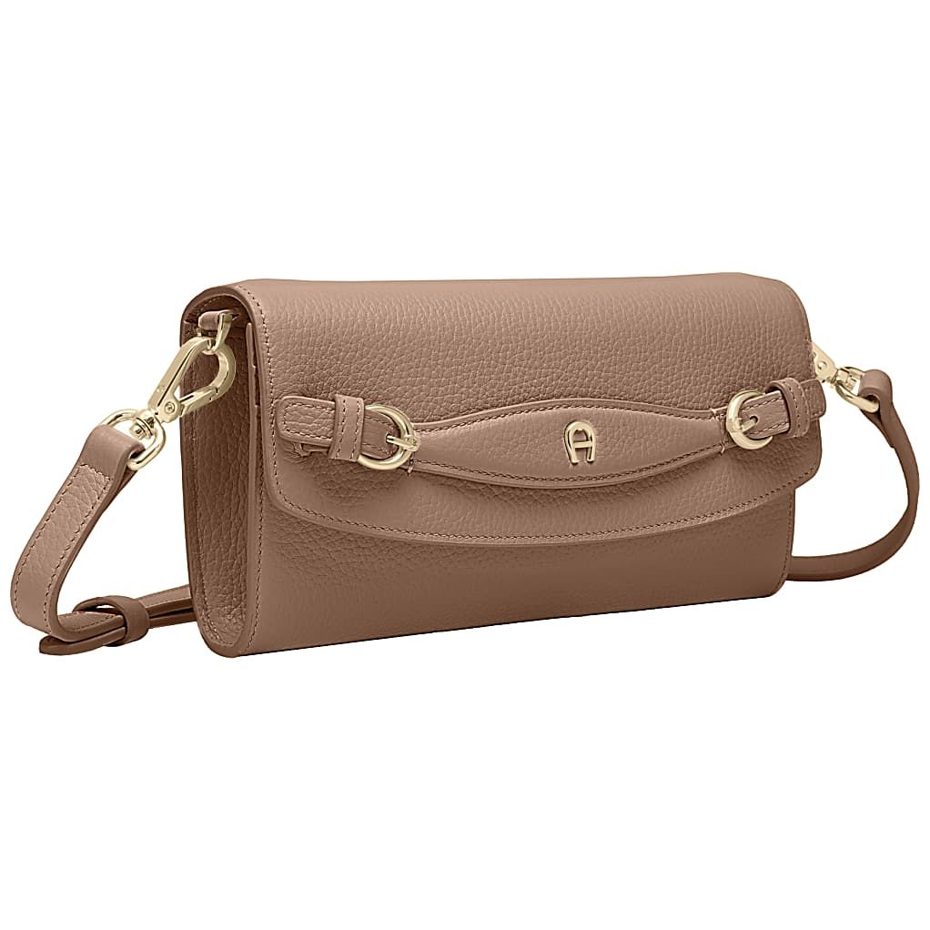 AIGNER CAVALLO WALLET ON CHAIN - BEIGE