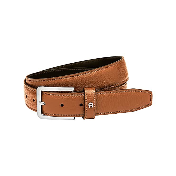 AIGNER BUSINESS GÜRTEL 3,5 CM, GRÖSSE 120-140 - BRAUN