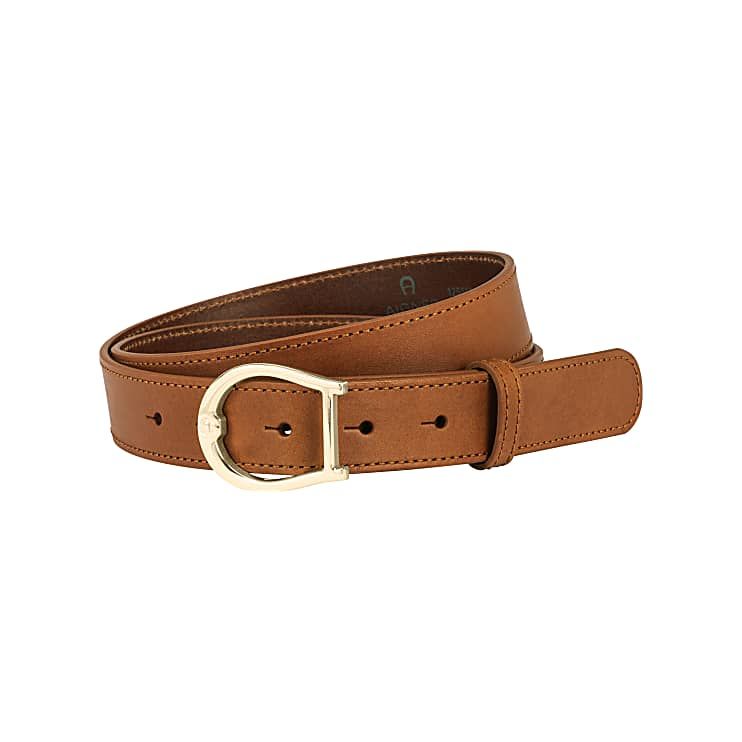 AIGNER LOGO GÜRTEL 3 CM - BRAUN