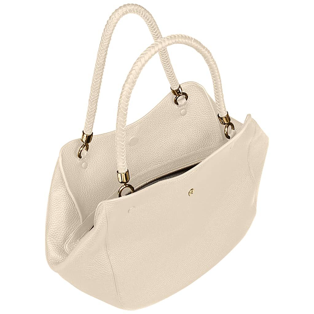 AIGNER CARRÉ SOFT SHOPPER L - WEIß