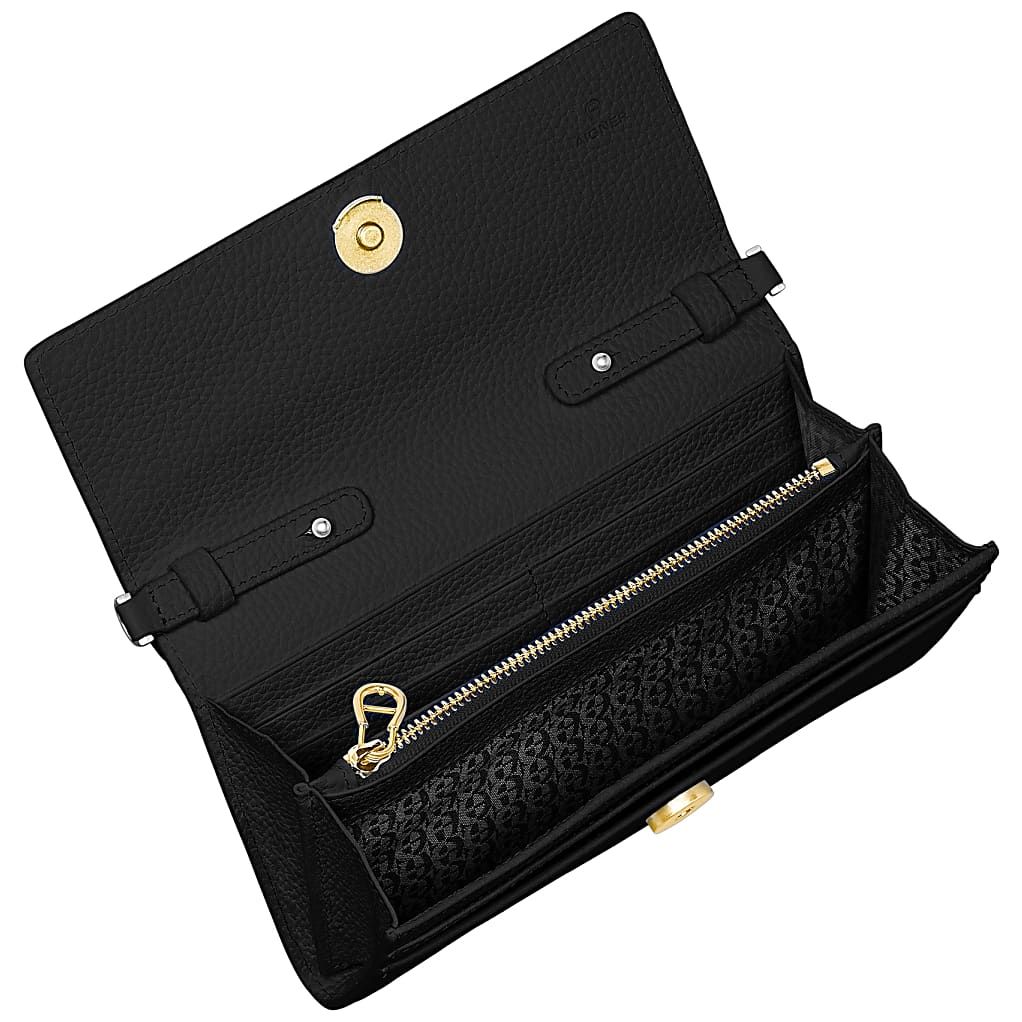 AIGNER WALLET ON CHAIN MIT HENKEL - SCHWARZ