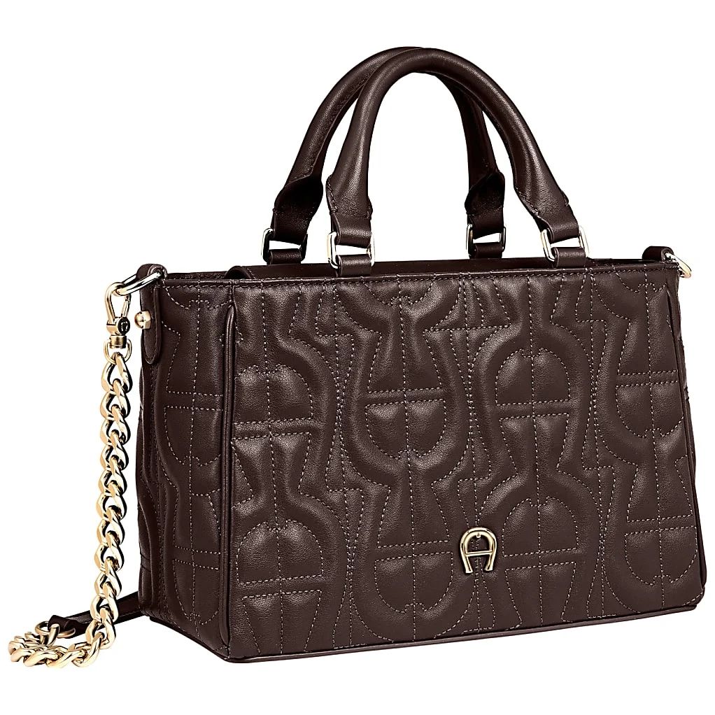 AIGNER DIADORA LOGO HANDTASCHE M - BRAUN