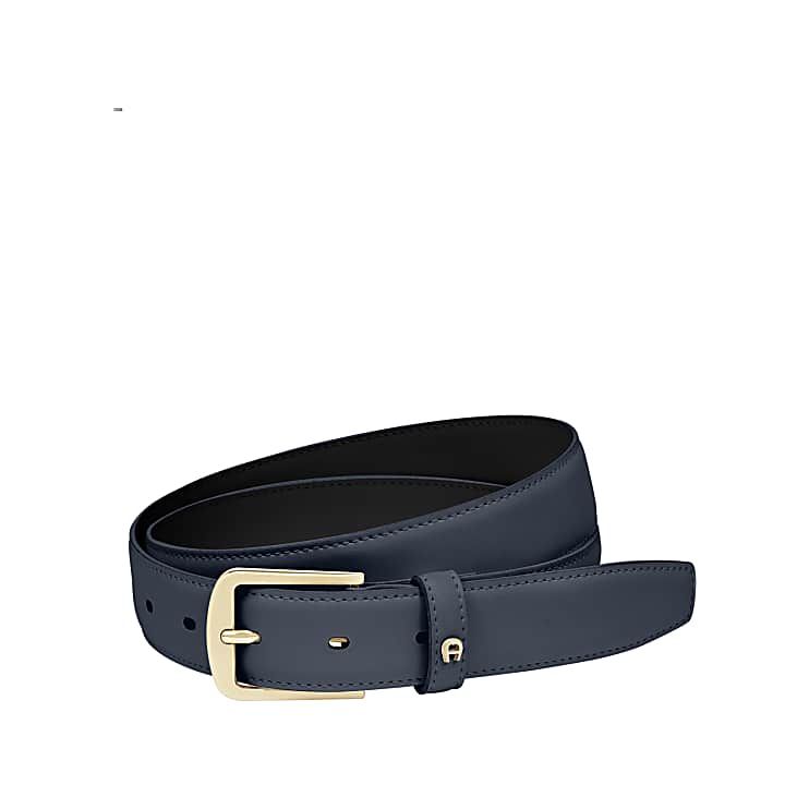 AIGNER BUSINESS GÜRTEL 3 CM - BLAU
