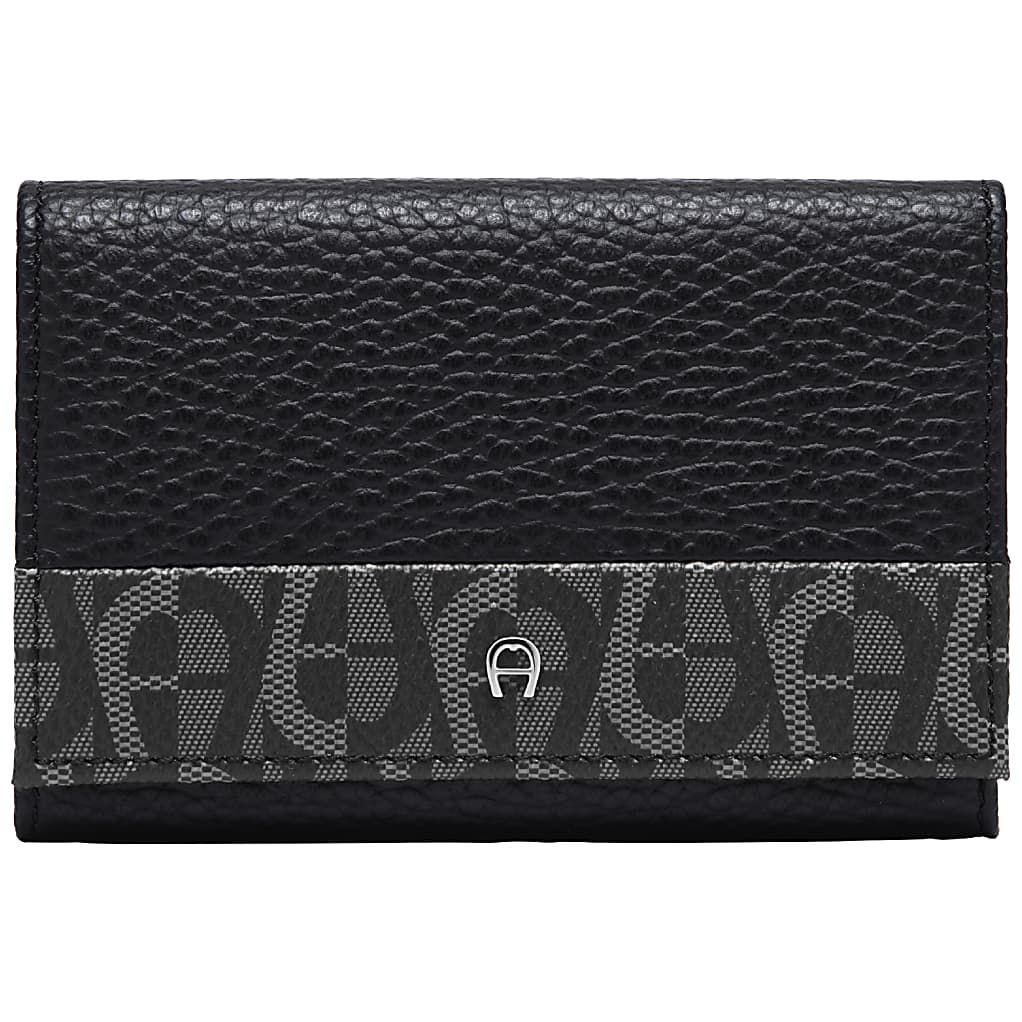 AIGNER LOGO KARTENETUI - SCHWARZ