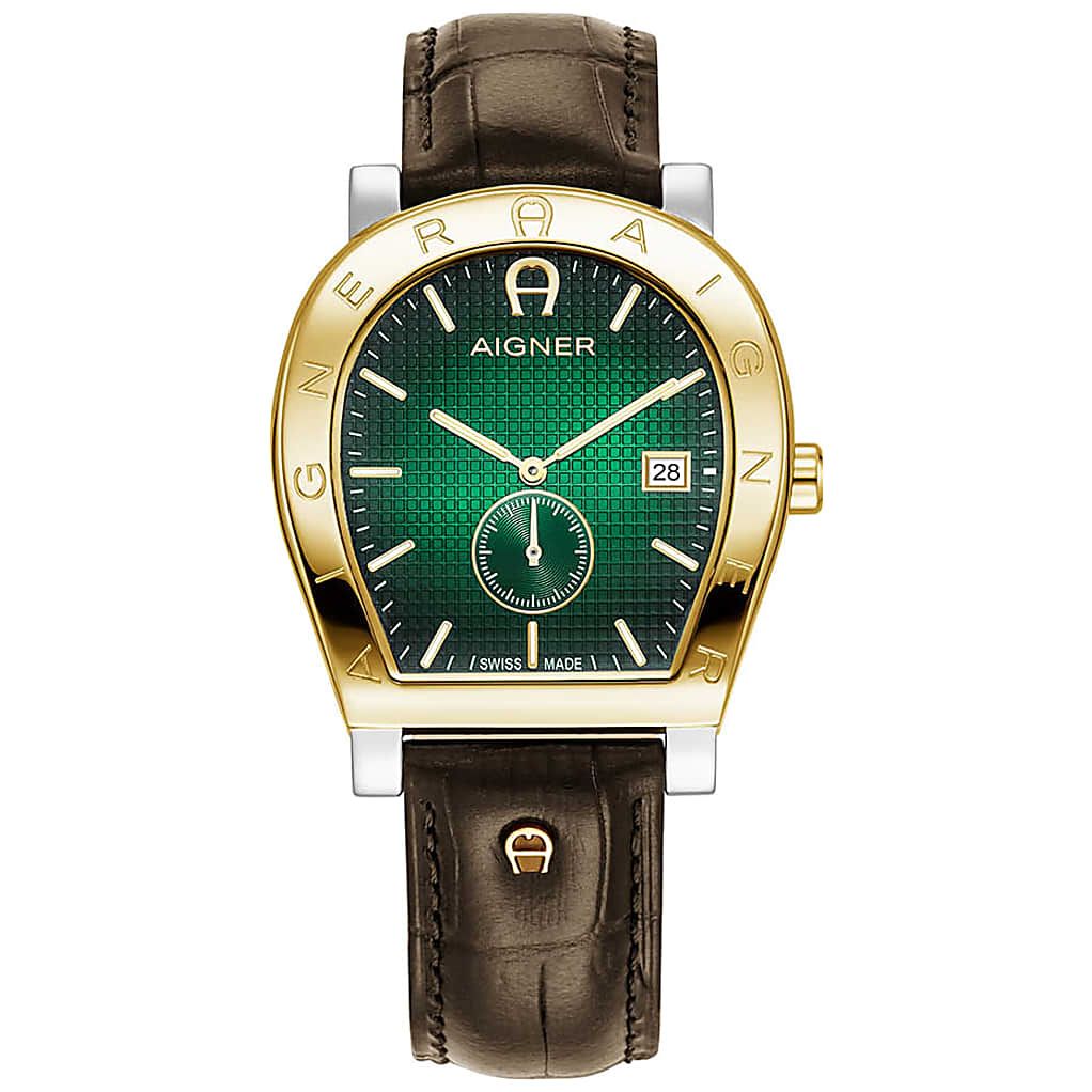 AIGNER HERRENUHR DAIANO GOLD - GRUEN