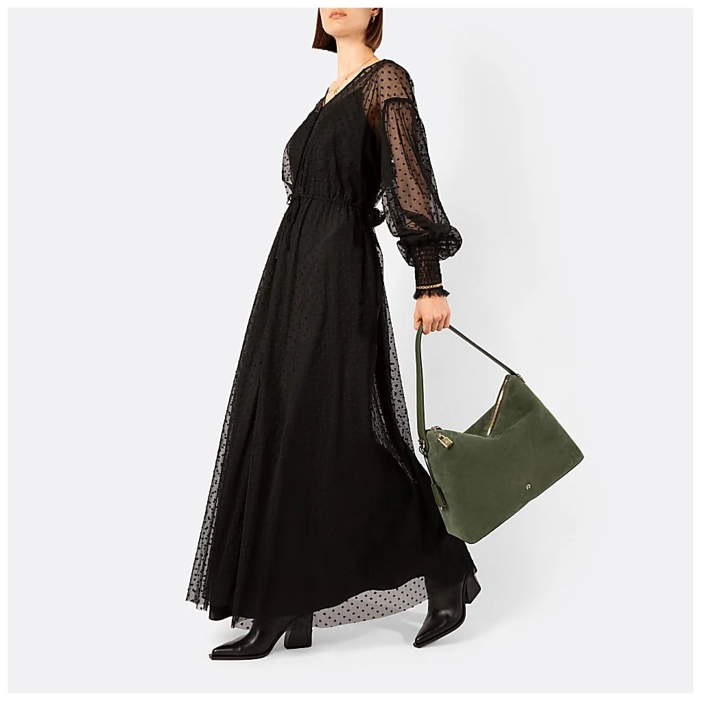 AIGNER DELIA SUEDE BEUTELTASCHE L - ANTIC