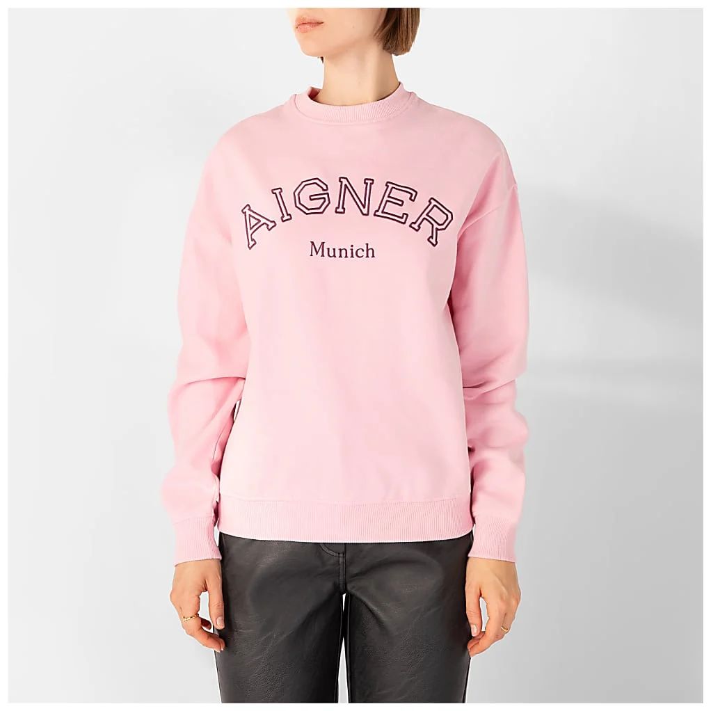 AIGNER SEASONAL SWEATSHIRT UNISEX - ROSE