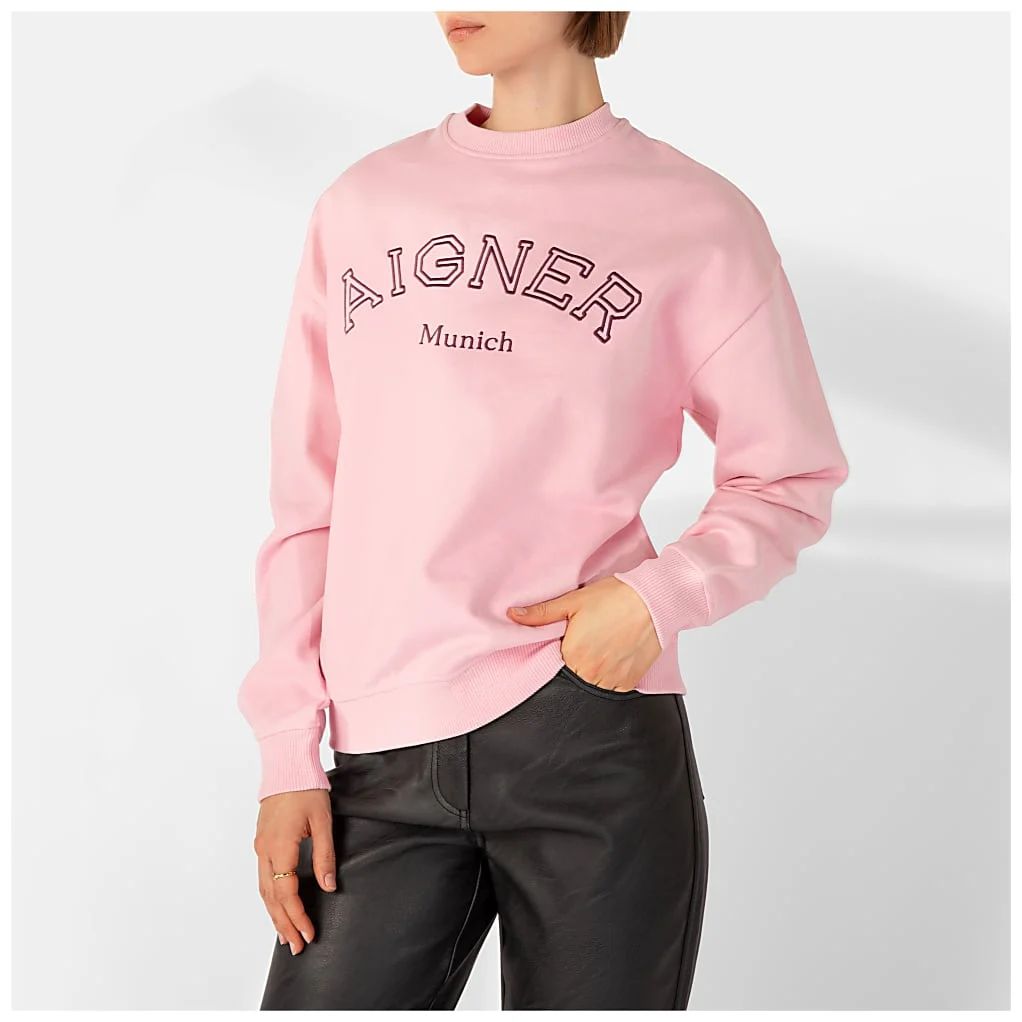 AIGNER SEASONAL SWEATSHIRT UNISEX - ROSE