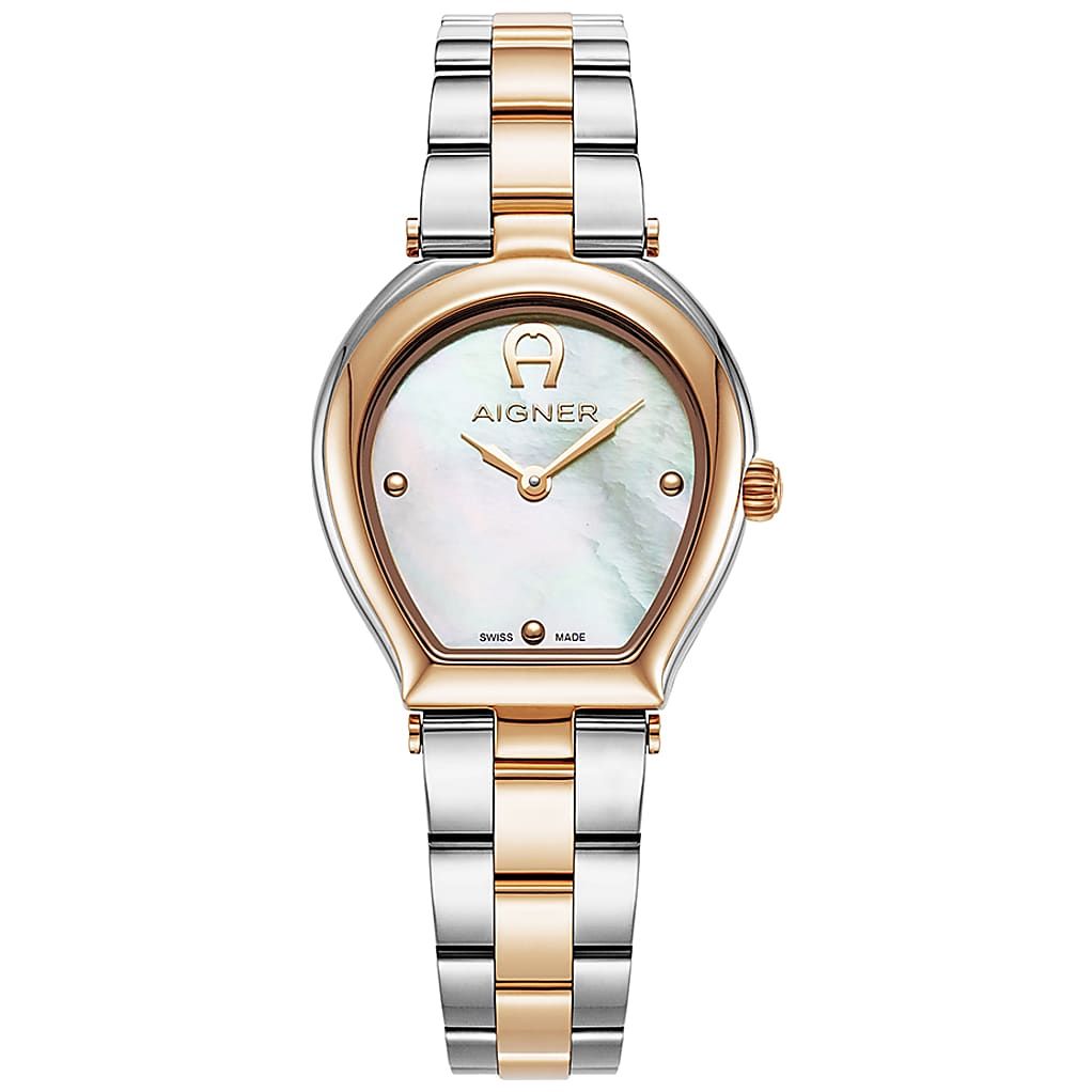 AIGNER DAMENUHR TRANI SILBER-ROSÉ - GOLD