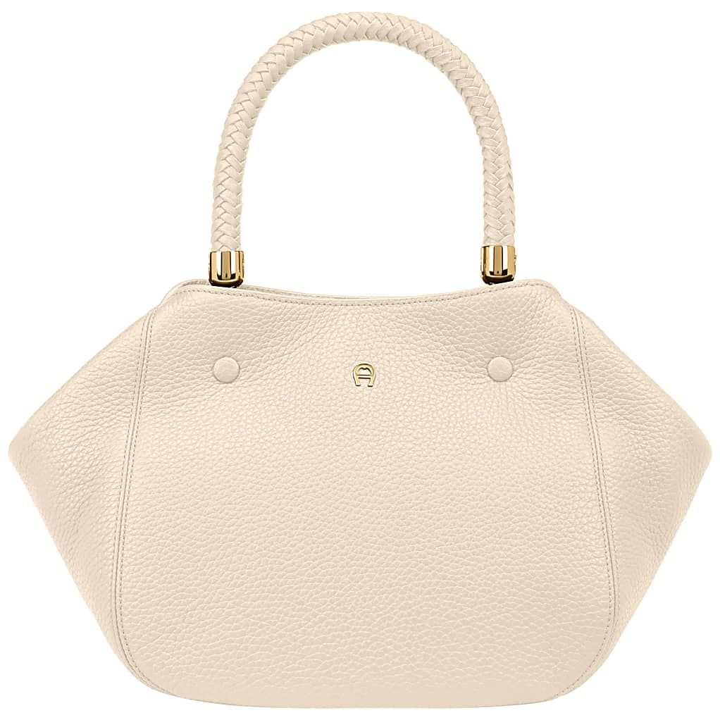 AIGNER CARRÉ SOFT HANDTASCHE M - WEIß