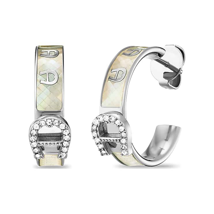 AIGNER ZORA OHRRINGE - RHODIUM