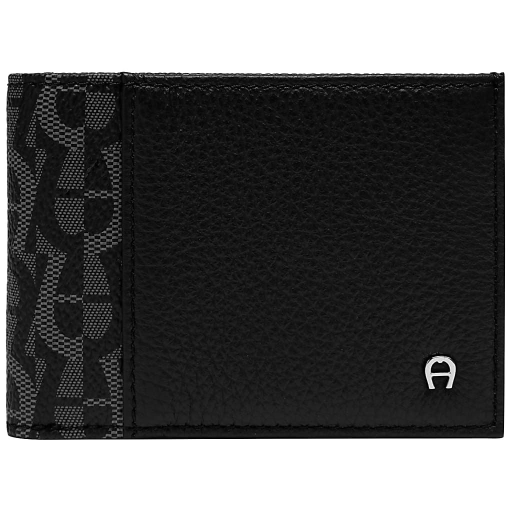 AIGNER LOGO SCHEIN- UND KARTENTASCHE - SCHWARZ