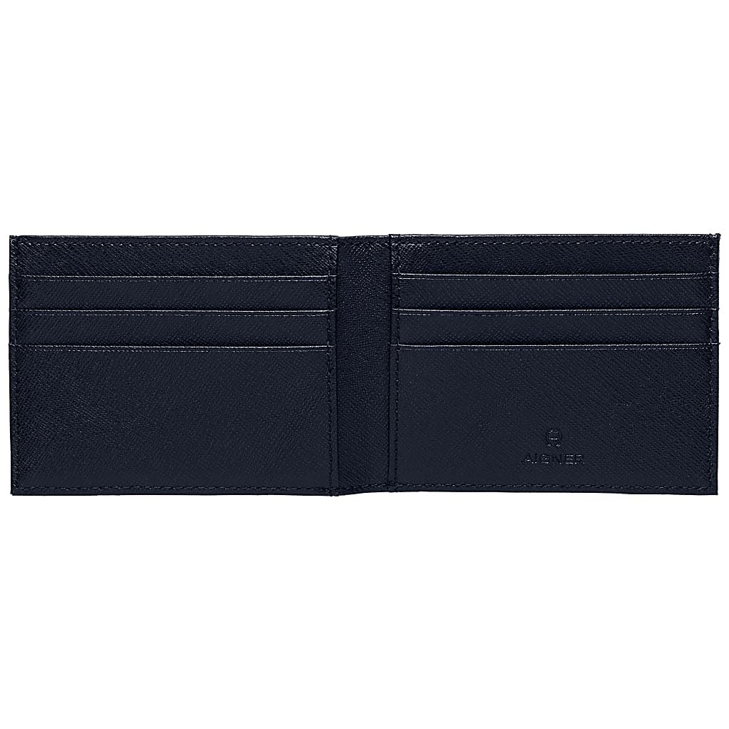 AIGNER SAFFIANO GELDBÖRSE - BLAU