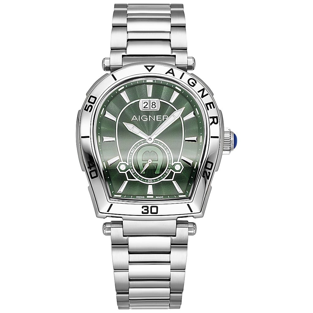 AIGNER HERRENUHR TRAPANI SILBER - GRUEN