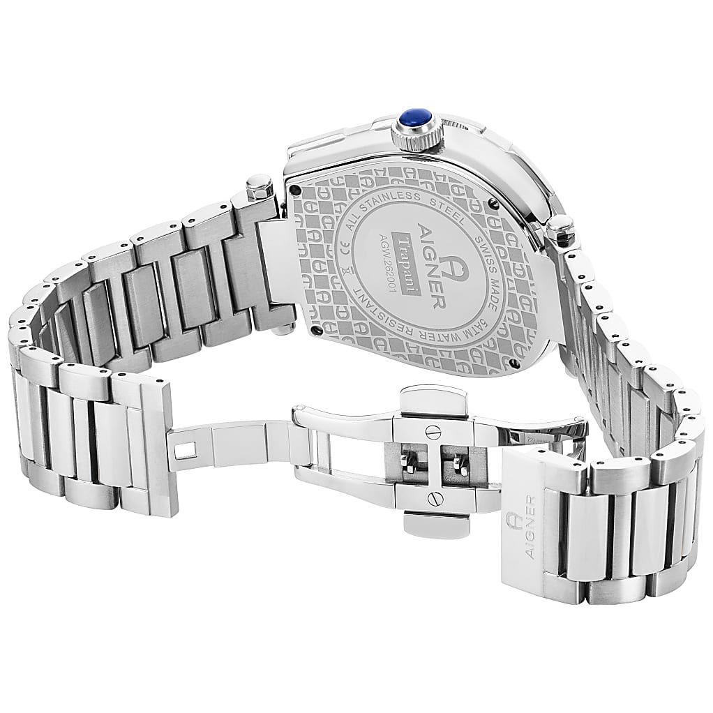 AIGNER HERRENUHR TRAPANI SILBER - GRUEN