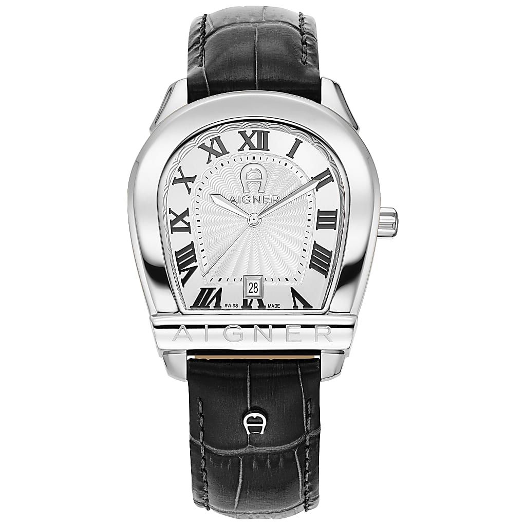AIGNER HERRENUHR SIENA SILBER - SCHWARZ