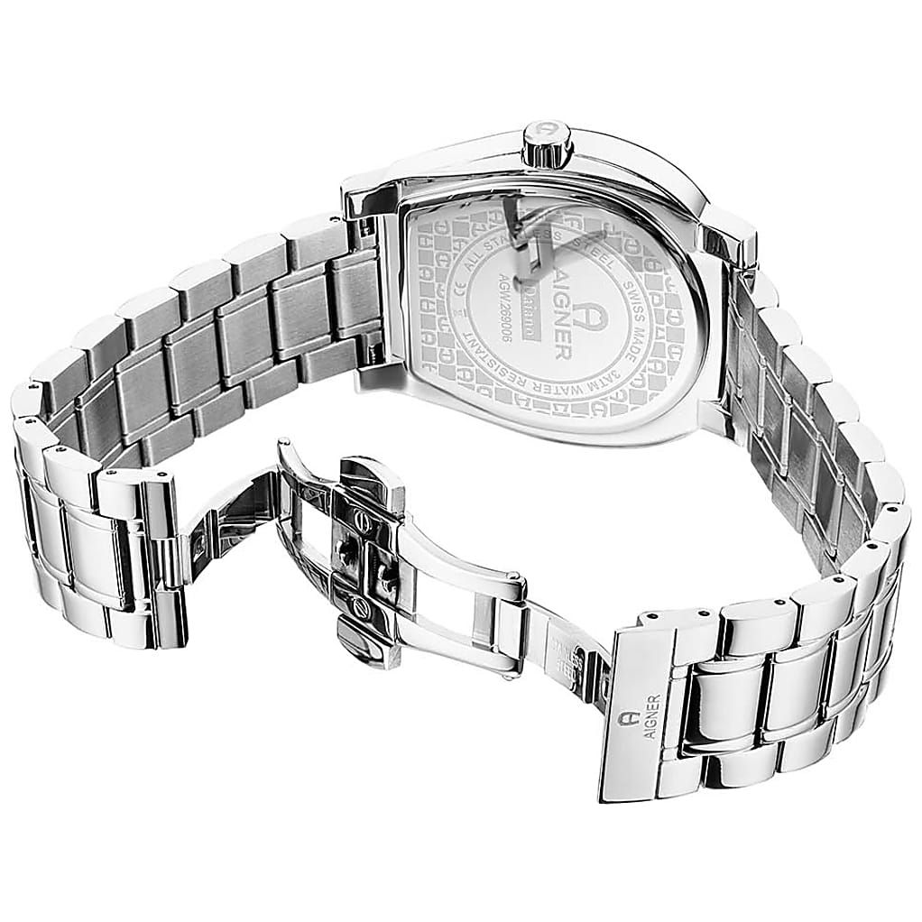 AIGNER HERRENUHR DAIANO SILBER - BLAU