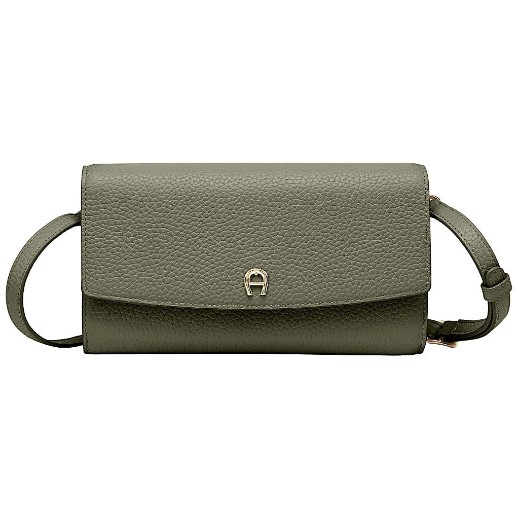 AIGNER PORTEMONNAIE MIT SCHULTERRIEMEN - GRUEN