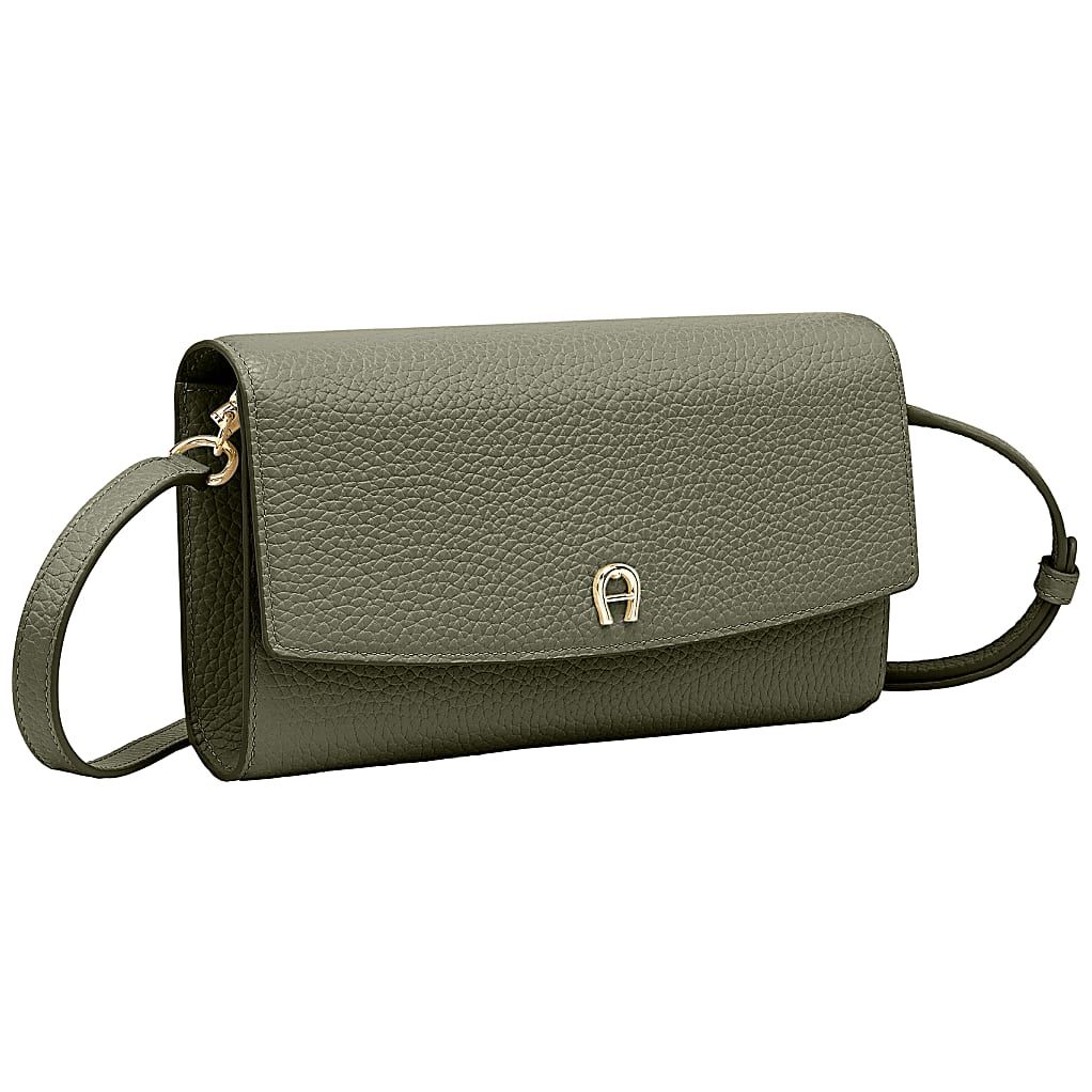 AIGNER PORTEMONNAIE MIT SCHULTERRIEMEN - GRUEN