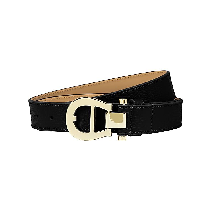 AIGNER LOGO GÜRTEL 3 CM - SCHWARZ