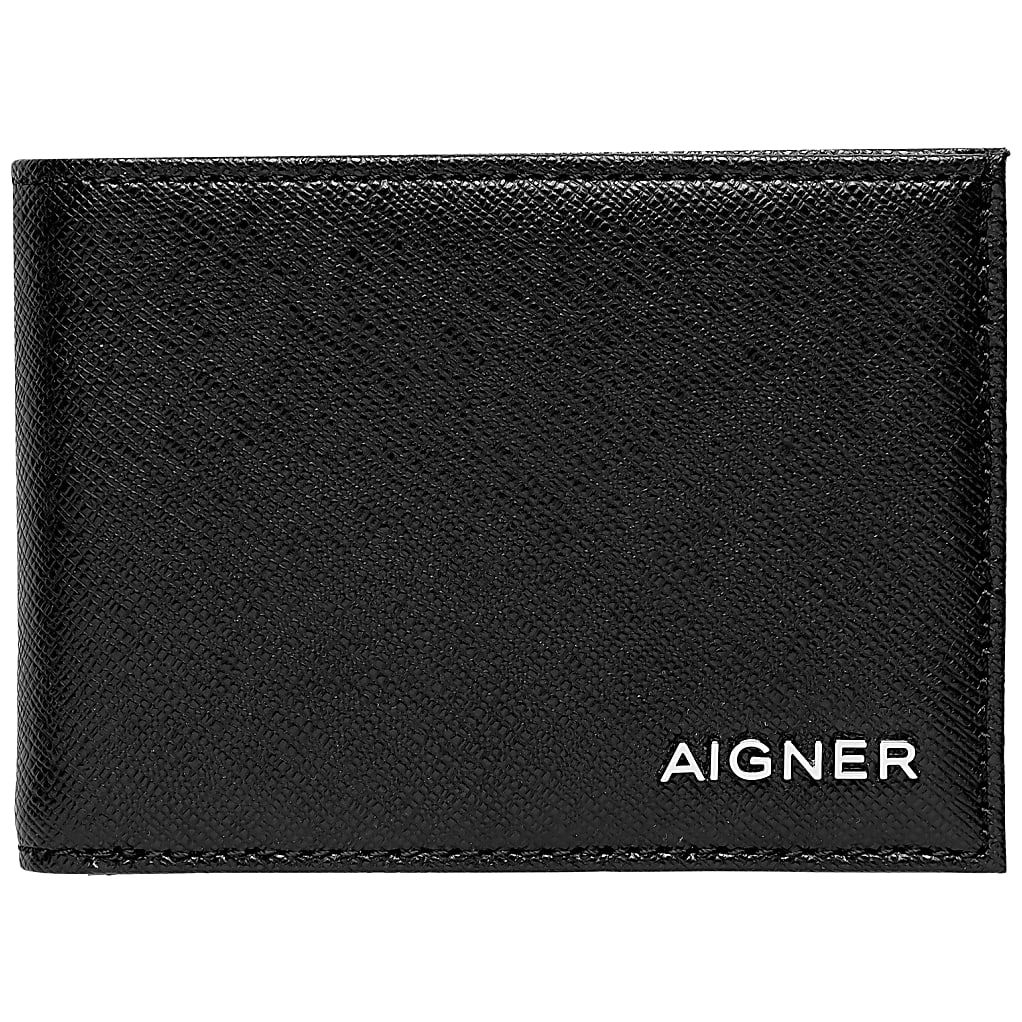 AIGNER SAFFIANO GELDBÖRSE - SCHWARZ