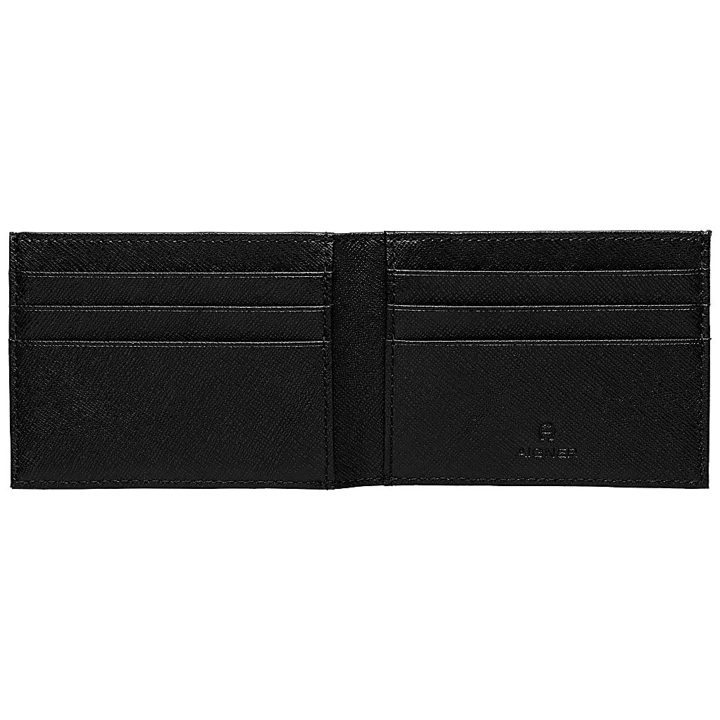 AIGNER SAFFIANO GELDBÖRSE - SCHWARZ