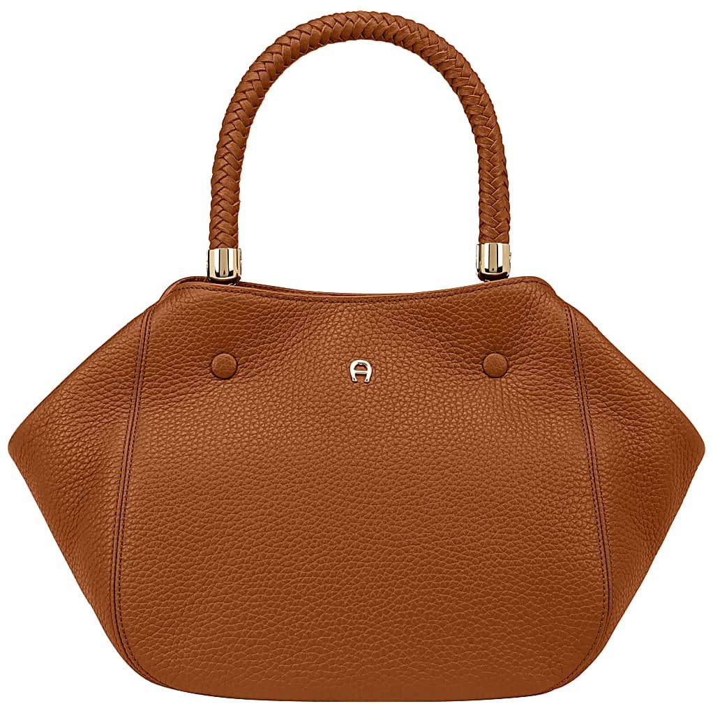 AIGNER CARRÉ SOFT HANDTASCHE M - BRAUN