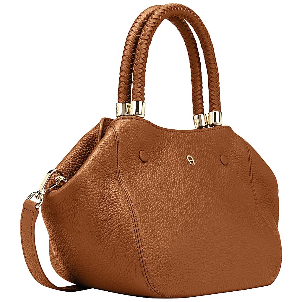 AIGNER CARRÉ SOFT HANDTASCHE M - BRAUN