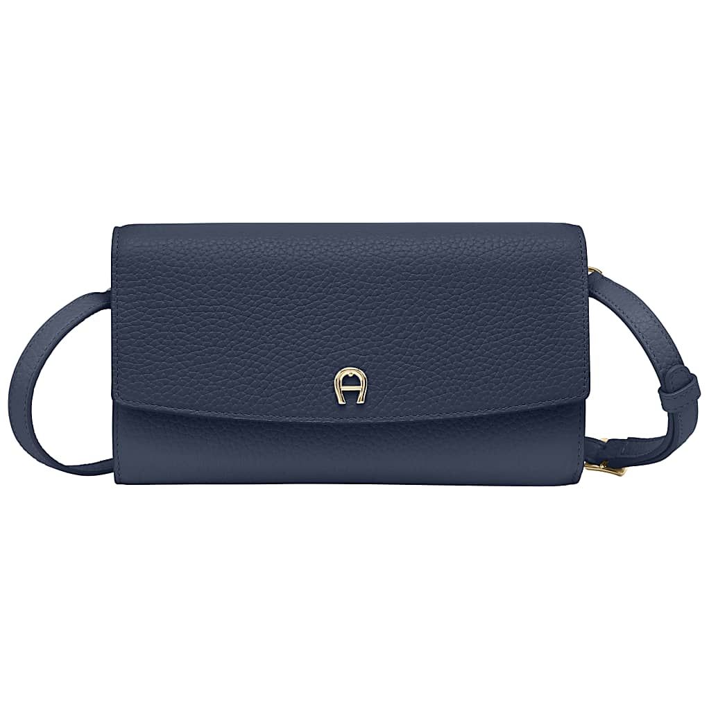 AIGNER PORTEMONNAIE MIT SCHULTERRIEMEN - BLAU